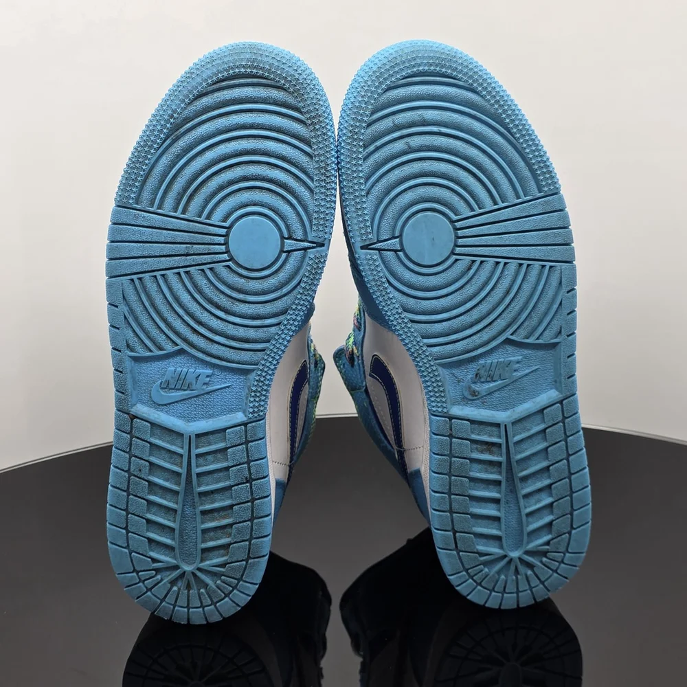 Gorp Jordan 1 Mid SE GS Sprite Blue Youth 7Y UK6 EUR40 DA8010-400 Retro - Picture 8 of 8